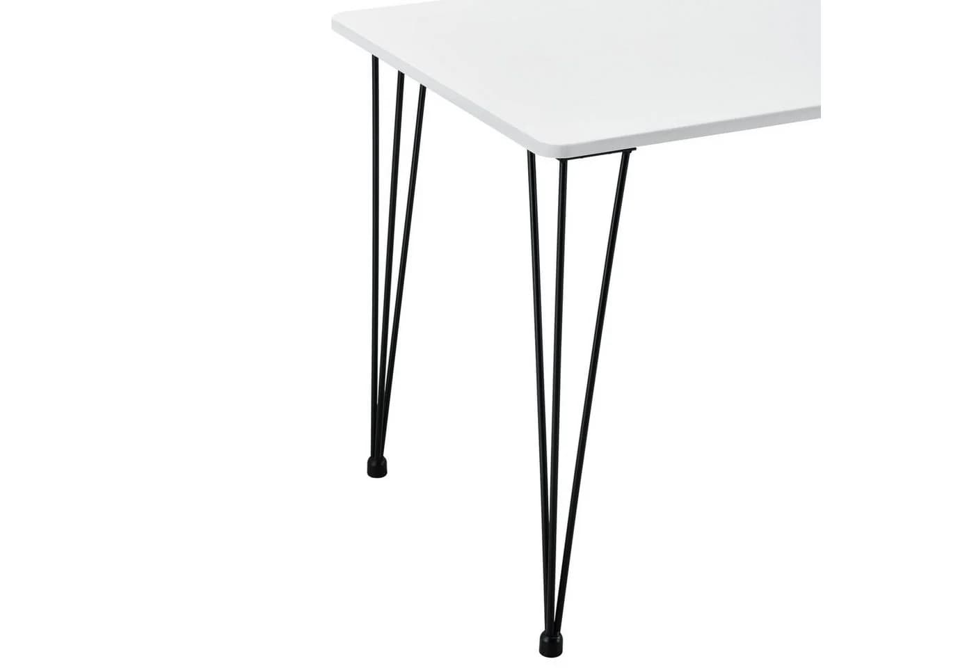 en.casa Esstisch »Kiel« Weiß mit Hairpin-Legs - Bild 4