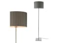 lux.pro Stehlampe Coimbra Grau Metall Stoff E27 Bild 2