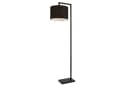 lux.pro Stehlampe Düsseldorf Schwarz Modern E27 Bild 1