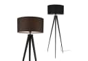 lux.pro Stehlampe Faro Schwarz 3-Fuß Leuchte Modern Bild 1
