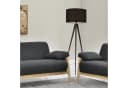 lux.pro Stehlampe Faro Schwarz 3-Fuß Leuchte Modern Bild 4