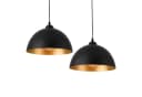 lux.pro Hängeleuchte Espoo 2er Set Pendelleuchte Schwarz Gold Bild 5