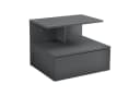 en.casa Wandboard »Amberg« Wandnachttisch Dunkelgrau Bild 3