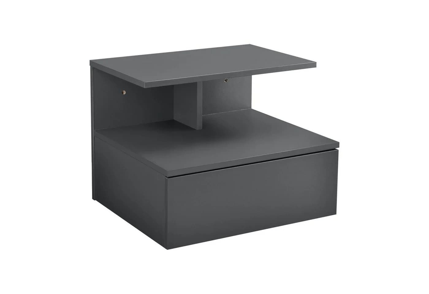 en.casa Wandboard »Amberg« Wandnachttisch Dunkelgrau - Bild 3