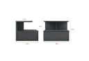 en.casa Wandboard »Amberg« Wandnachttisch Dunkelgrau Bild 5