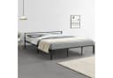 en.casa Metallbett »Imatra« Stahl Schwarz Bild 1
