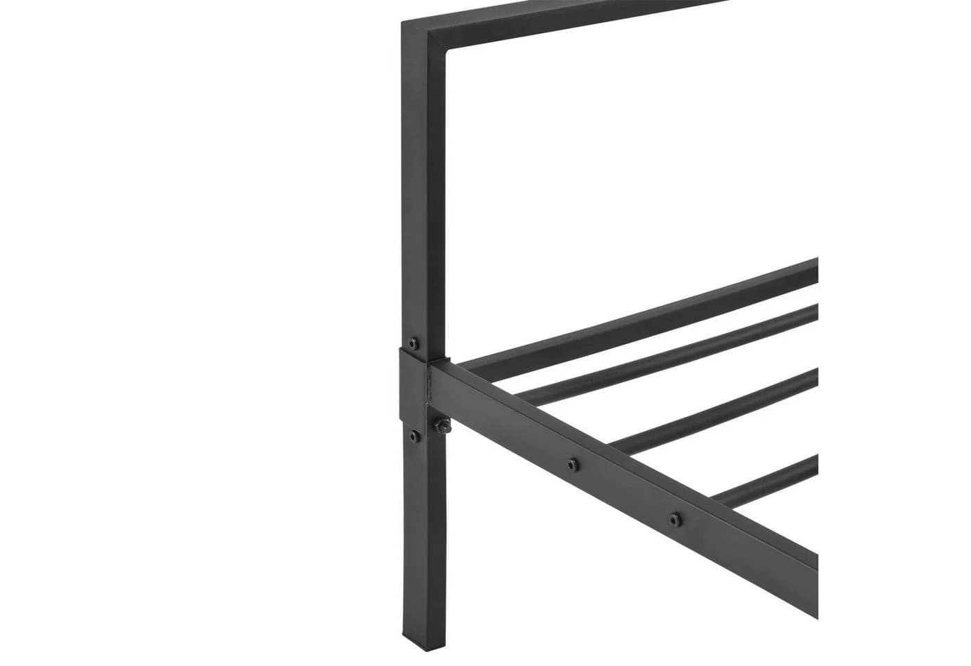 en.casa Metallbett »Imatra« Stahl Schwarz - Bild 5