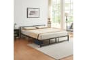 en.casa Metallbett Meran Bettgestell Schwarz mit Lattenrost Bild 1