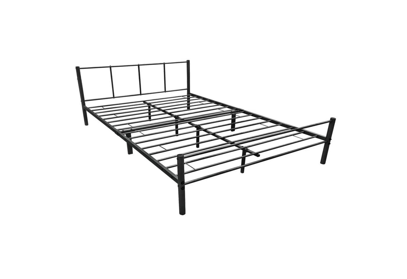 en.casa Metallbett »Laos« Schwarz Stahl - Bild 2