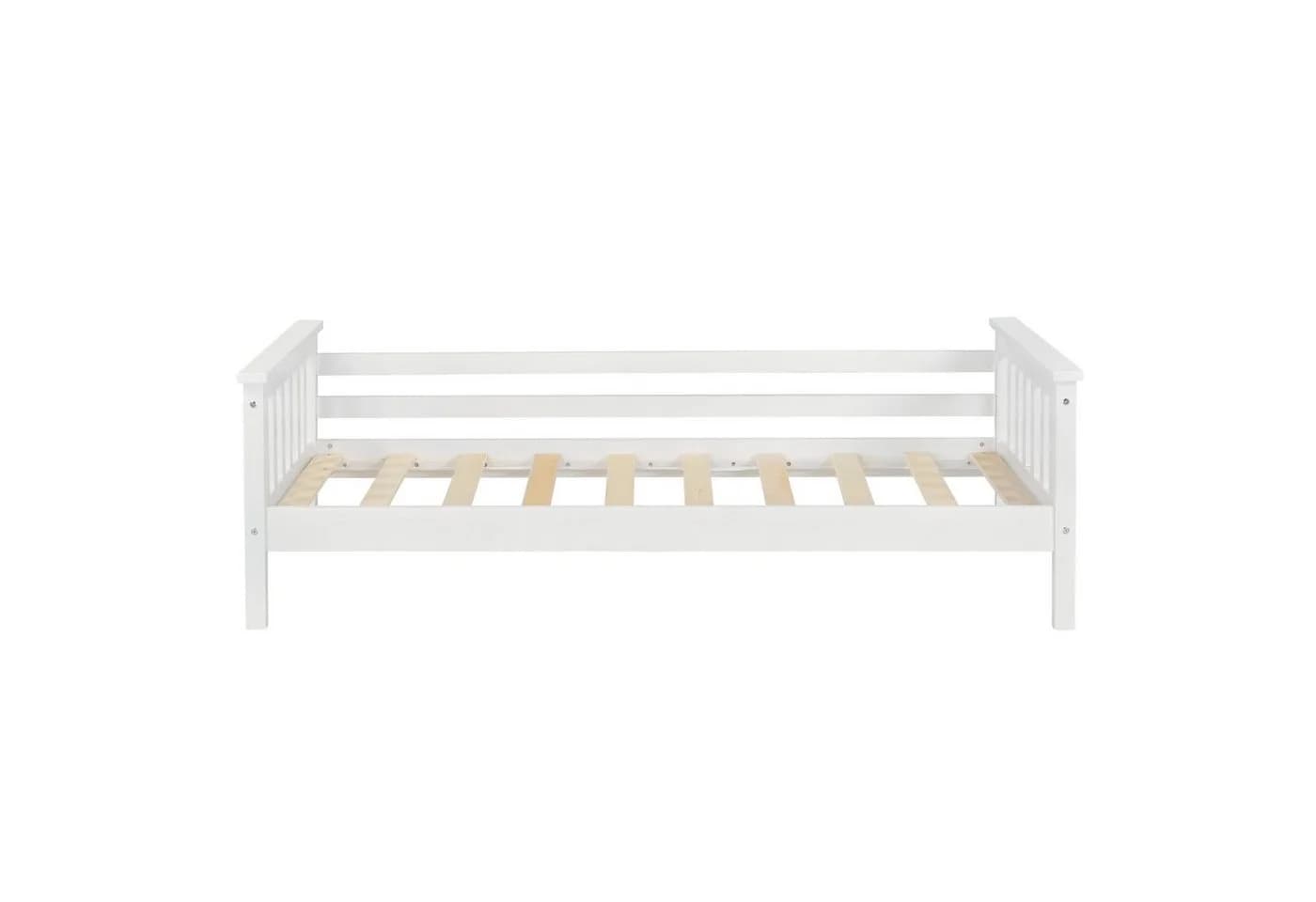 en.casa Kinderbett »Nuuk« mit Stauraum 80x160 cm Kiefernholz Weiß - Bild 4