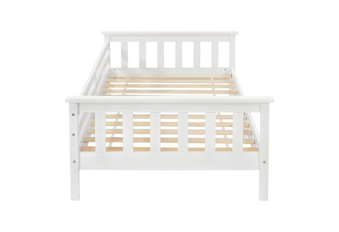 en.casa Kinderbett »Nuuk« mit Stauraum 80x160 cm Kiefernholz Weiß - Bild 5