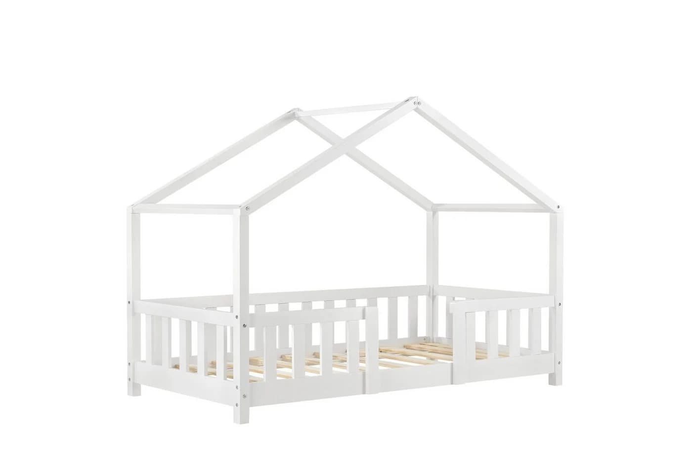en.casa Kinderbett Treviolo Haus-Optik Weiß - Bild 2