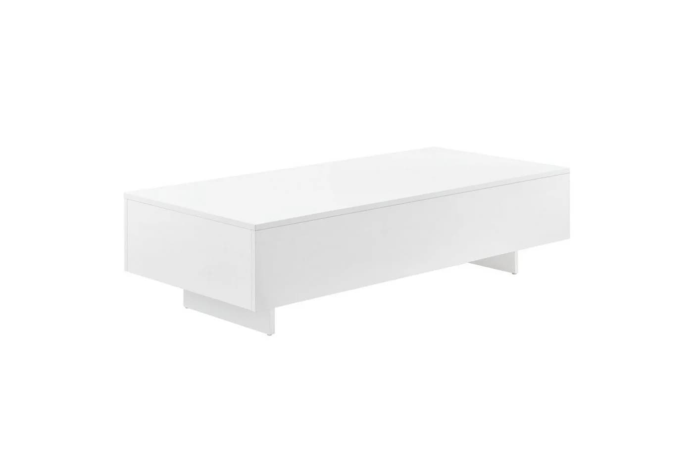 en.casa Couchtisch Lärketorp Weiß Hochglanz - Bild 2