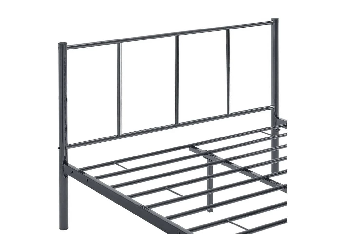 en.casa Metallbett Laos 120x200 cm Dunkelgrau - Bild 5
