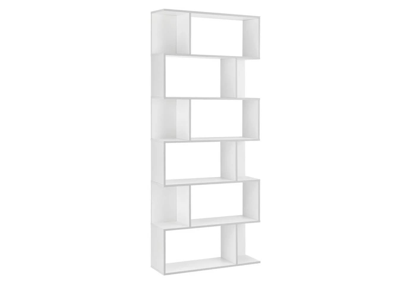 en.casa Bücherregal Borrby Standregal Weiß Modern - Bild 2