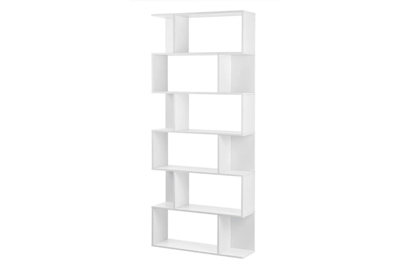 en.casa Bücherregal Borrby Standregal Weiß Modern - Bild 5