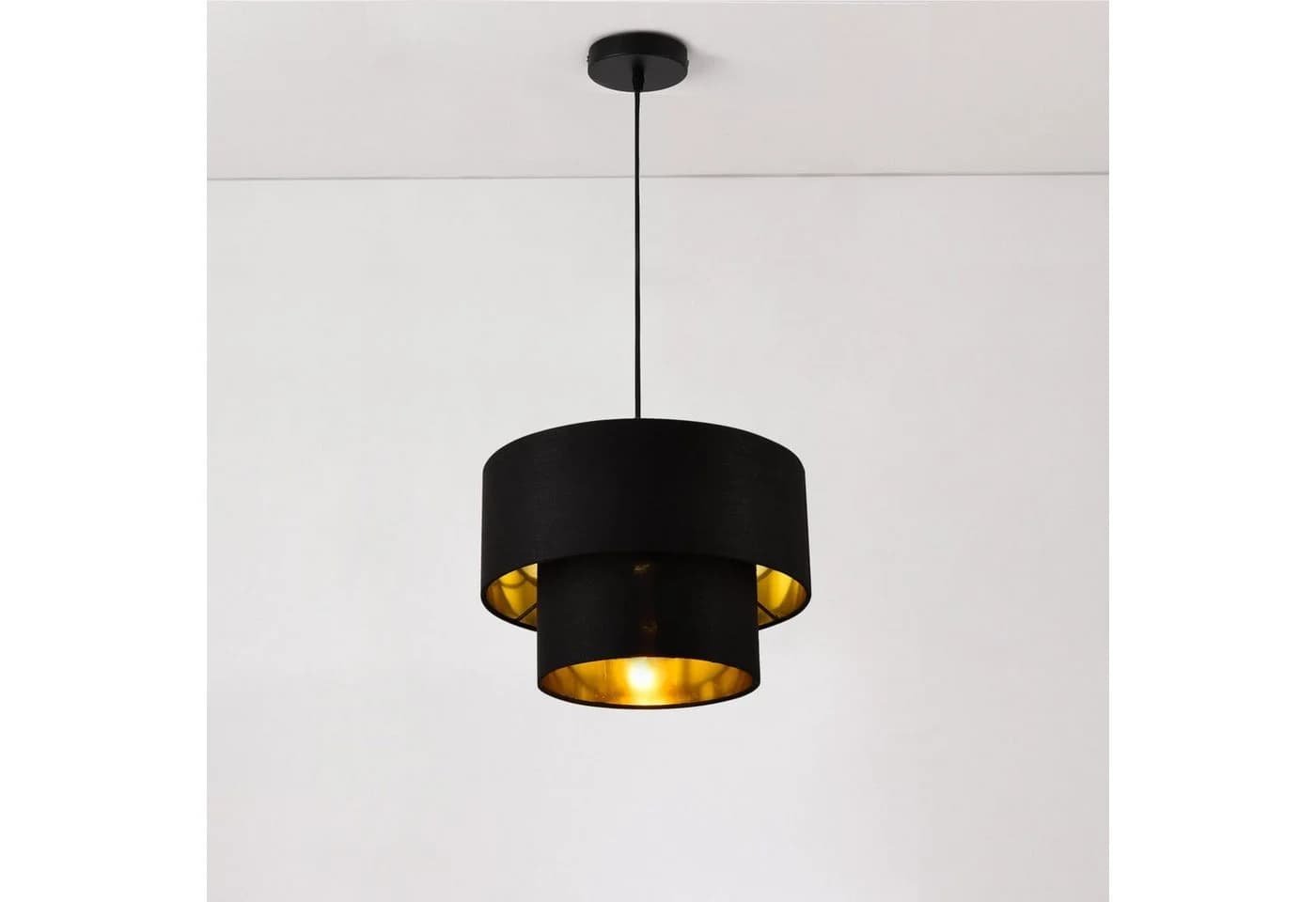 lux.pro Hängeleuchte Lopar Schwarz/Gold Pendelleuchte - Bild 5