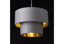 lux.pro Hängeleuchte Lopar Deckenleuchte 30cm grau/gold Bild 5