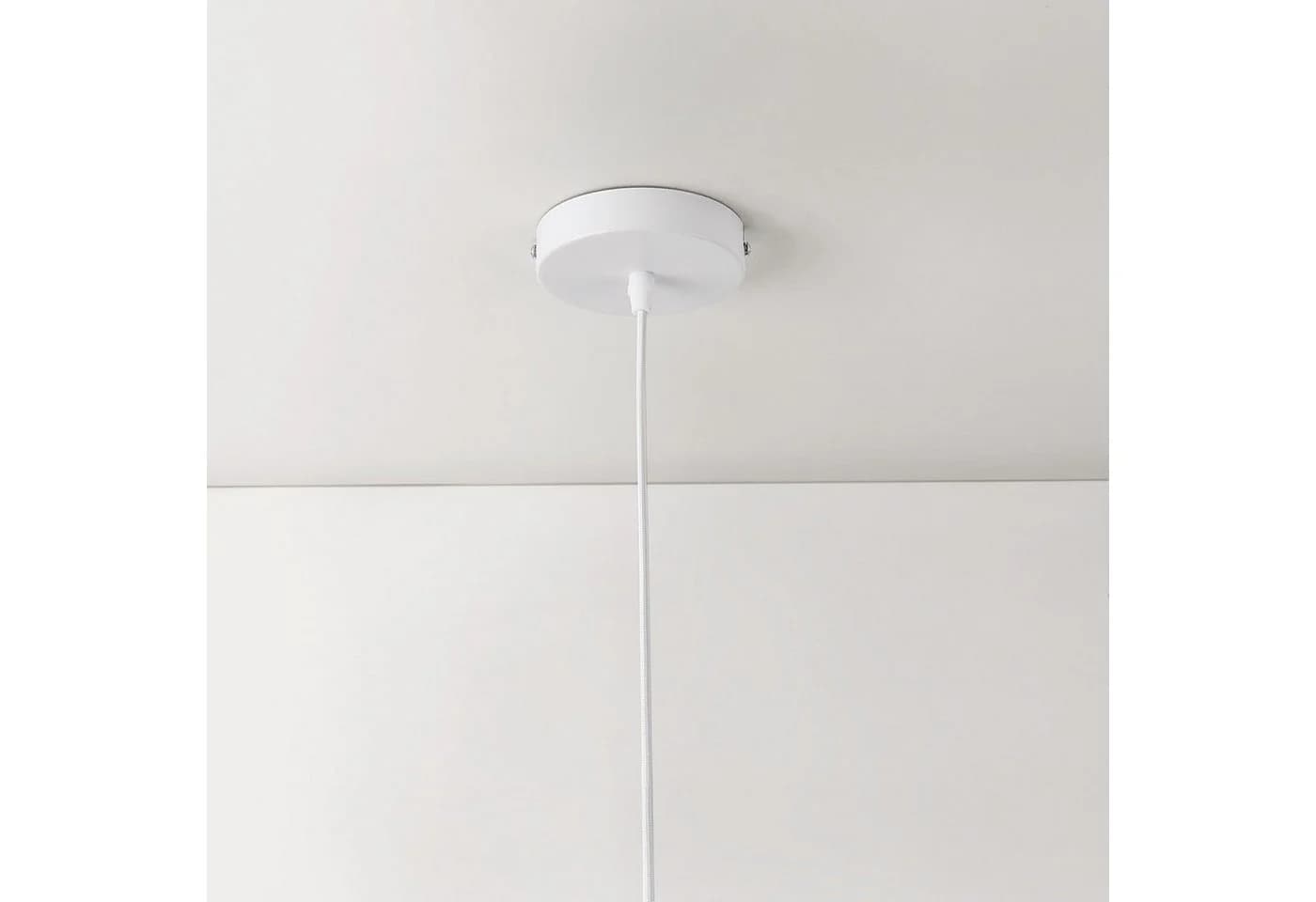 lux.pro Hängeleuchte Lopar Deckenleuchte Pendelleuchte weiß/silber - Bild 4