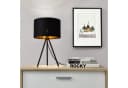 lux.pro Tischleuchte Metz Schwarz-Gold Tripod Bild 1