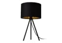 lux.pro Tischleuchte Metz Schwarz-Gold Tripod Bild 2