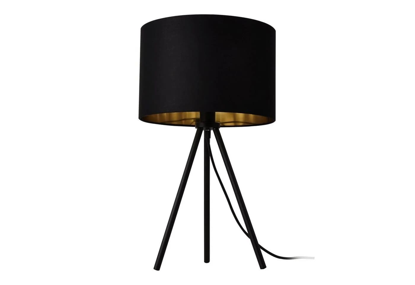 lux.pro Tischleuchte Metz Schwarz-Gold Tripod - Bild 2