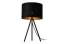 lux.pro Tischleuchte Metz Schwarz-Gold Tripod Bild 3