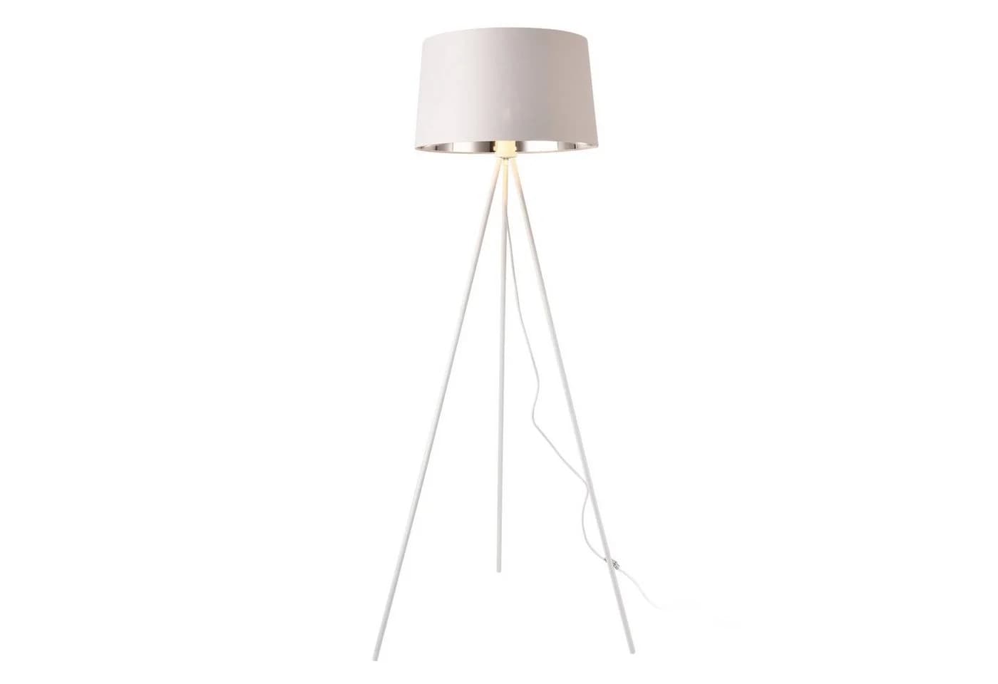 lux.pro Stehlampe Manchester Weiß Metall 3-Fuß Design - Bild 3