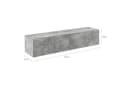 en.casa Hängeschrank Evaton TV Lowboard 140cm Betonoptik Bild 3