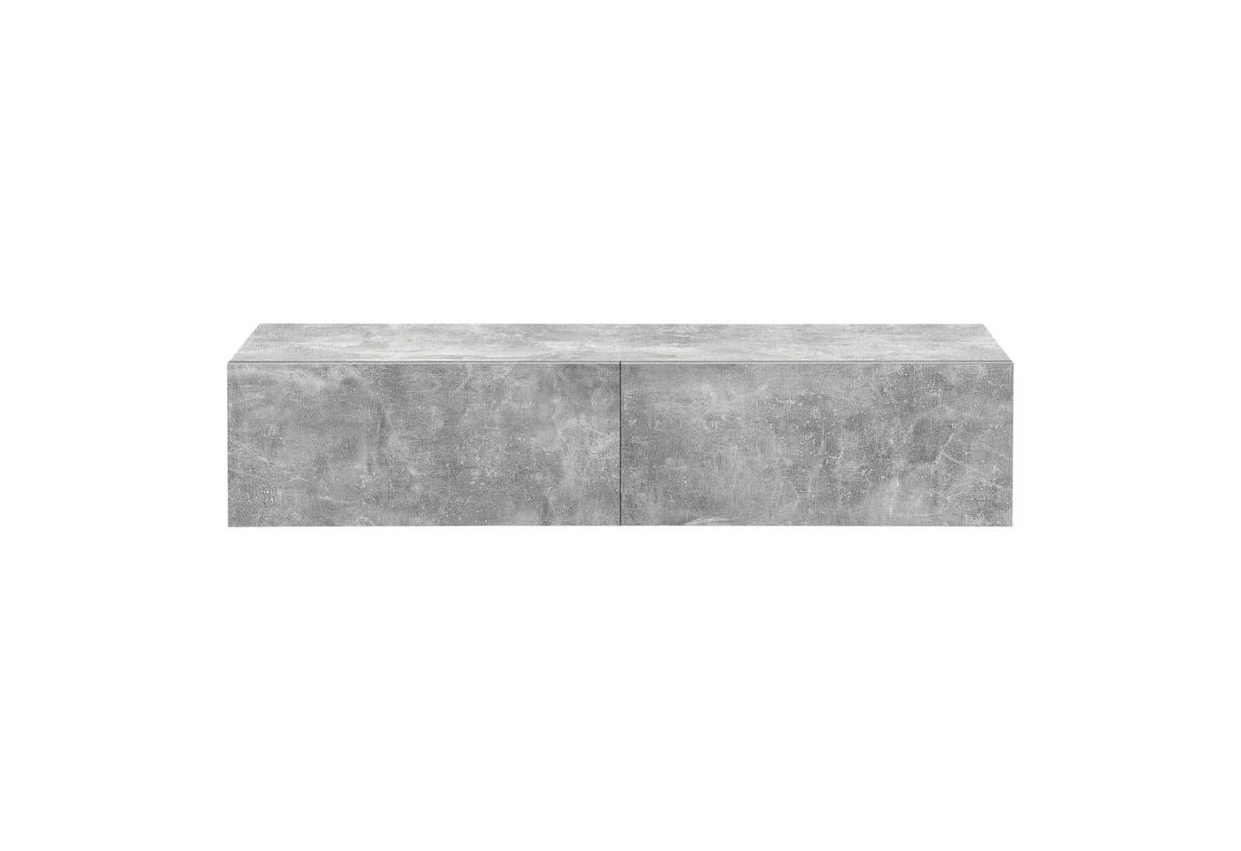 en.casa Hängeschrank Evaton TV Lowboard 140cm Betonoptik - Bild 5