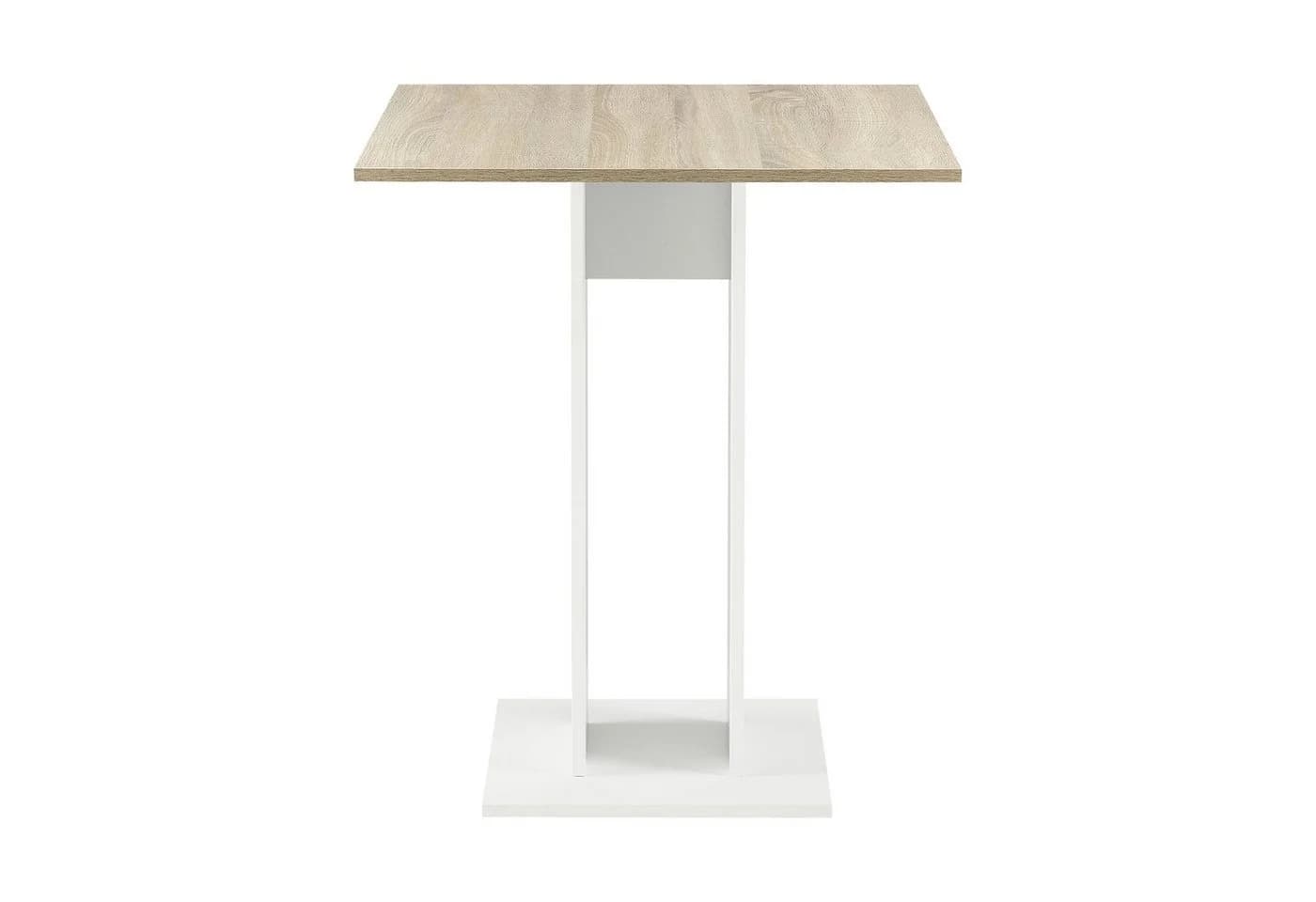 en.casa Küchentisch Lindesnes quadratisch 65x65x78cm Eicheoptik Weiß - Bild 4