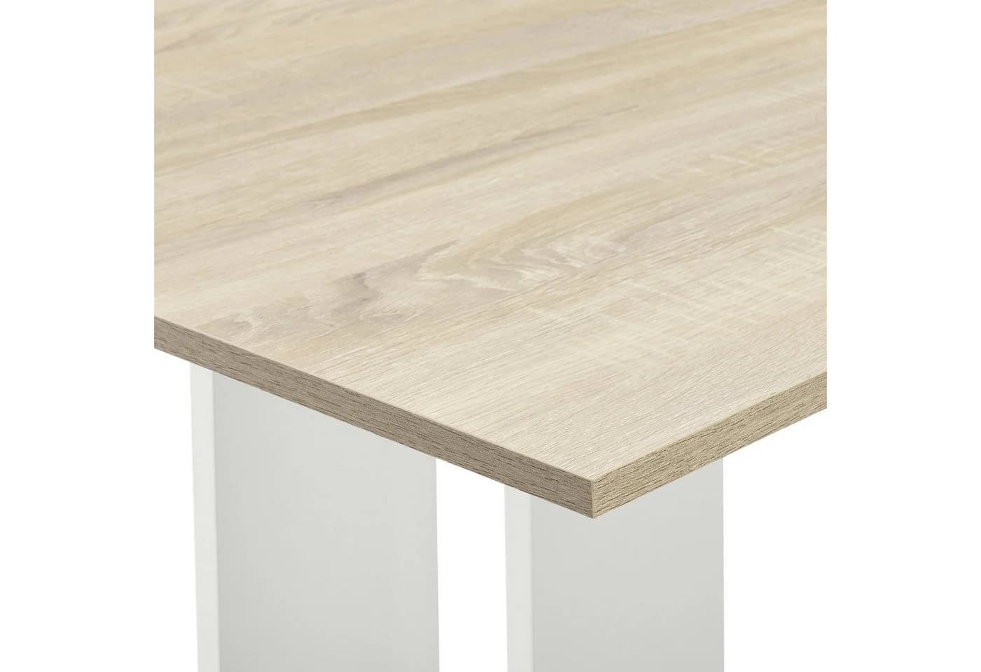 en.casa Küchentisch Lindesnes quadratisch 65x65x78cm Eicheoptik Weiß - Bild 5