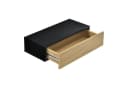 en.casa Wandboard Leknes 2er Set Wandregal mit Schublade Schwarz Bild 5