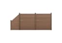 neu.holz WPC Gartenzaun Utrera Braun mit Schräge Sichtschutz Bild 2