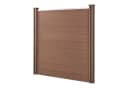 neu.holz WPC Gartenzaun Utrera Braun mit Schräge Sichtschutz Bild 3