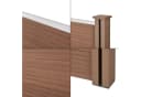 neu.holz WPC Gartenzaun Utrera Braun mit Schräge Sichtschutz Bild 4
