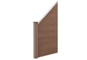 neu.holz WPC Gartenzaun Utrera Braun mit Schräge Sichtschutz Bild 5