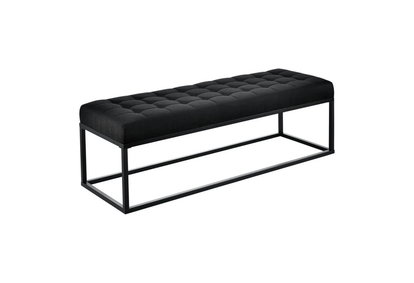 pro.tec Polsterbank Salta Schwarz Metall Gestell - Bild 2