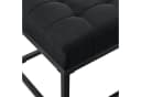 pro.tec Polsterbank Salta Schwarz Metall Gestell Bild 5
