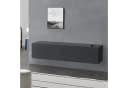 en.casa Hängeschrank Evaton TV Lowboard 140cm Dunkelgrau Matt Bild 2