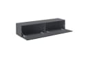 en.casa Hängeschrank Evaton TV Lowboard 140cm Dunkelgrau Matt Bild 4