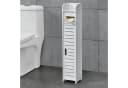 en.casa Toilettenpapierhalter »Leoben« Badregal mit Ablagefach Badschrank weiß Bild 1