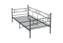 en.casa Metallbett Kerava Schwarz mit Lattenrost Bild 1