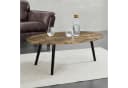 en.casa Couchtisch Viborg Modern Dunkler Holzton Schwarz Bild 1