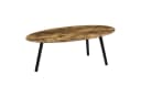en.casa Couchtisch Viborg Modern Dunkler Holzton Schwarz Bild 2