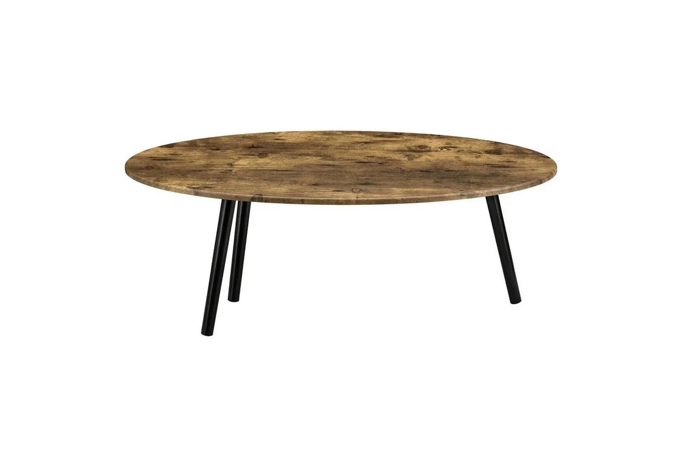 en.casa Couchtisch Viborg Modern Dunkler Holzton Schwarz - Bild 4