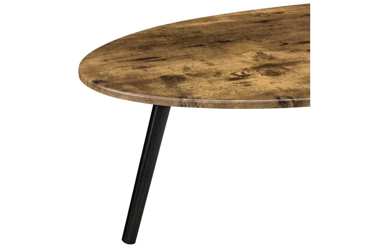 en.casa Couchtisch Viborg Modern Dunkler Holzton Schwarz - Bild 5