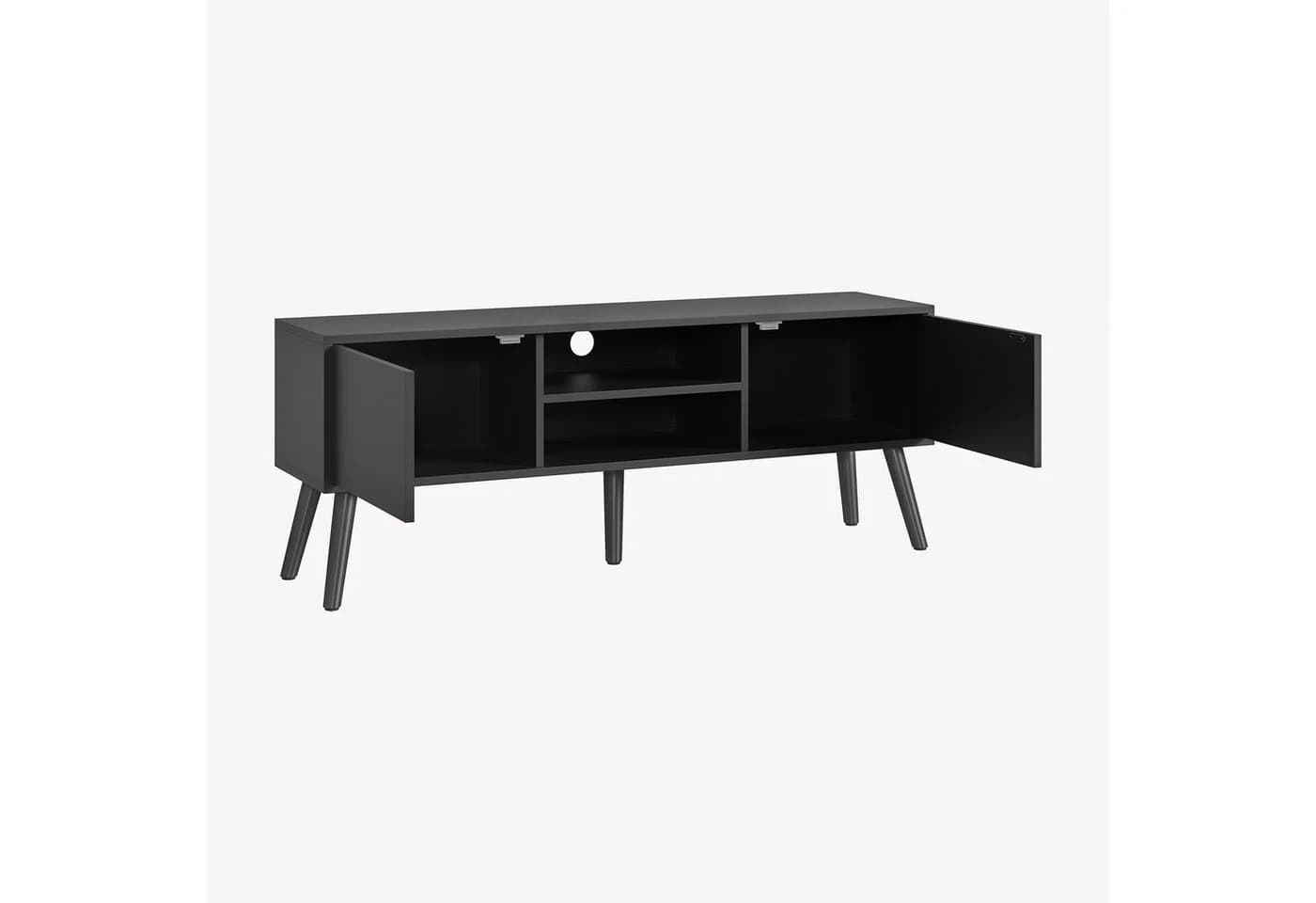en.casa Lowboard Fernsehtisch Eskilstuna 120x29,5x46,5cm Dunkelgrau - Bild 5