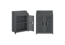 en.casa Unterschrank »Trosa« Badezimmer Wandschrank Dunkelgrau Bild 3