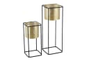 en.casa Blumenständer 2er-Set Metall Goldfarben/Schwarz Bild 3